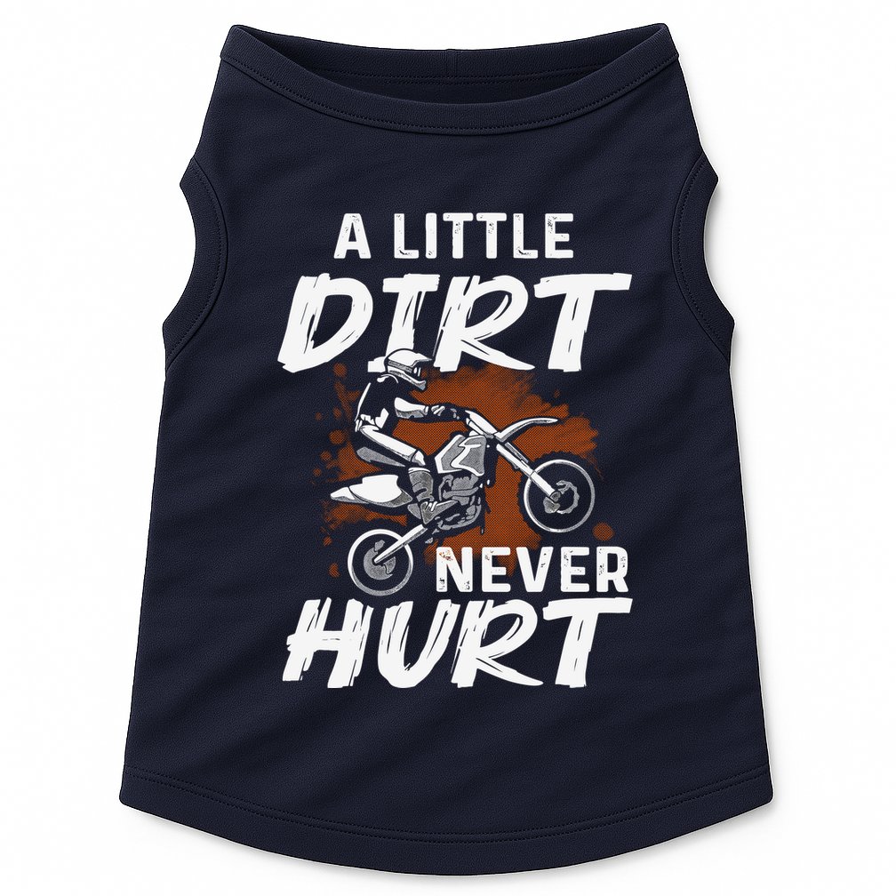 Funny Dirt Bike Art For Boy Motocross Biker Motorcycle Doggie Tank