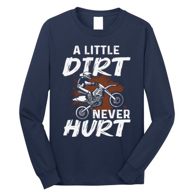 Funny Dirt Bike Art For Boy Motocross Biker Motorcycle Long Sleeve Shirt