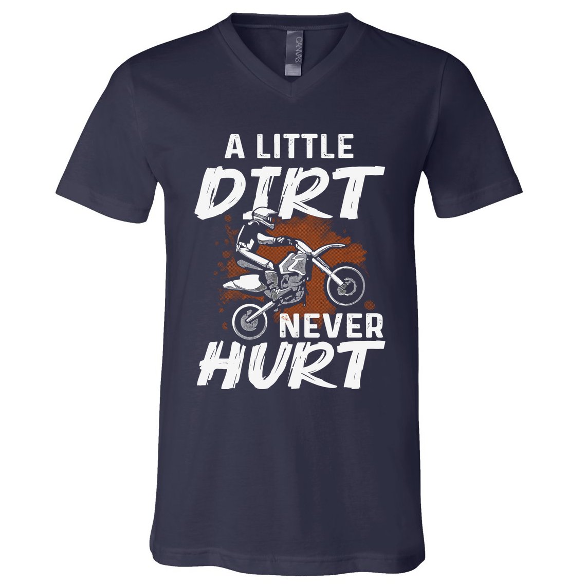 Funny Dirt Bike Art For Boy Motocross Biker Motorcycle V-Neck T-Shirt