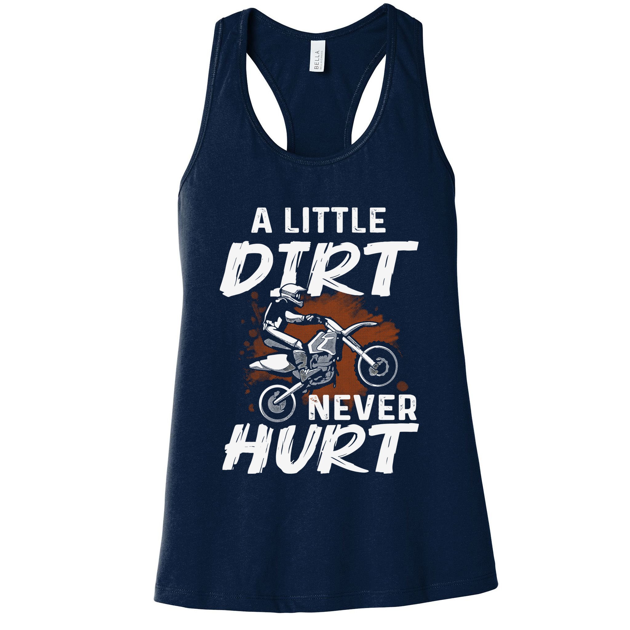 Funny Dirt Bike Art For Boy Motocross Biker Motorcycle Womens Tank Top