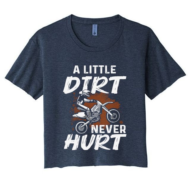 Funny Dirt Bike Art For Boy Motocross Biker Motorcycle Crop Top