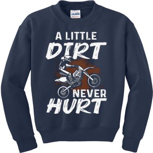 Funny Dirt Bike Art For Boy Motocross Biker Motorcycle Kids Sweatshirt