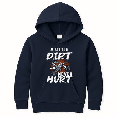 Funny Dirt Bike Art For Boy Motocross Biker Motorcycle Kids Hoodie