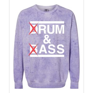 Funny Drum & Bass / Rum & Ass Lovers Colorblast Crewneck Sweatshirt