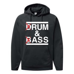 Funny Drum & Bass / Rum & Ass Lovers Performance Fleece Hoodie