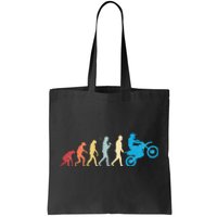 Funny Dirt Bike Evolution MX Motocross Rider vintage retro Tote Bag