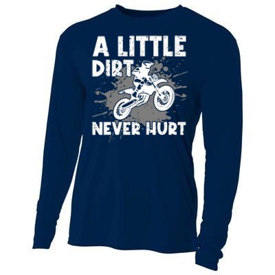 Funny Dirt Bike Design For Motocross Riding Cooling Performance Long Sleeve Crew