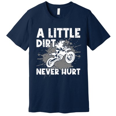 Funny Dirt Bike Design For Motocross Riding Premium T-Shirt