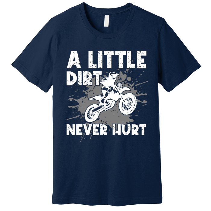 Funny Dirt Bike Design For Motocross Riding Premium T-Shirt