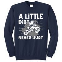 Funny Dirt Bike Design For Motocross Riding Tall Sweatshirt