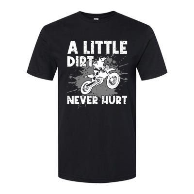 Funny Dirt Bike Design For Motocross Riding Softstyle CVC T-Shirt