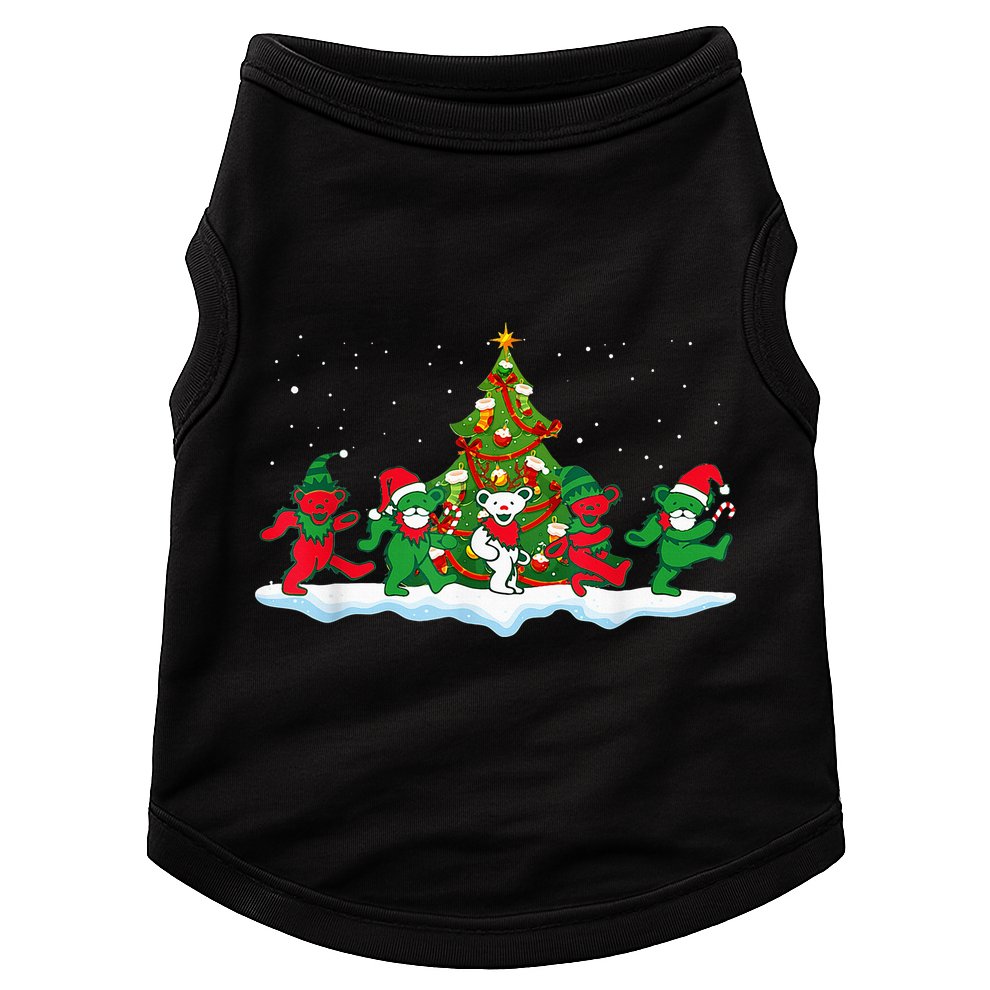 Festive Dancing Bears Holiday Gift Doggie Tank