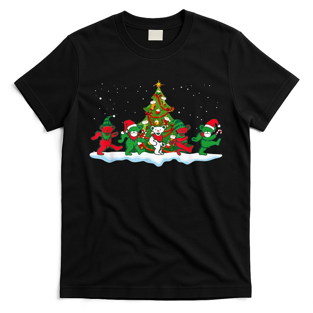 Festive Dancing Bears Holiday Gift T-Shirt