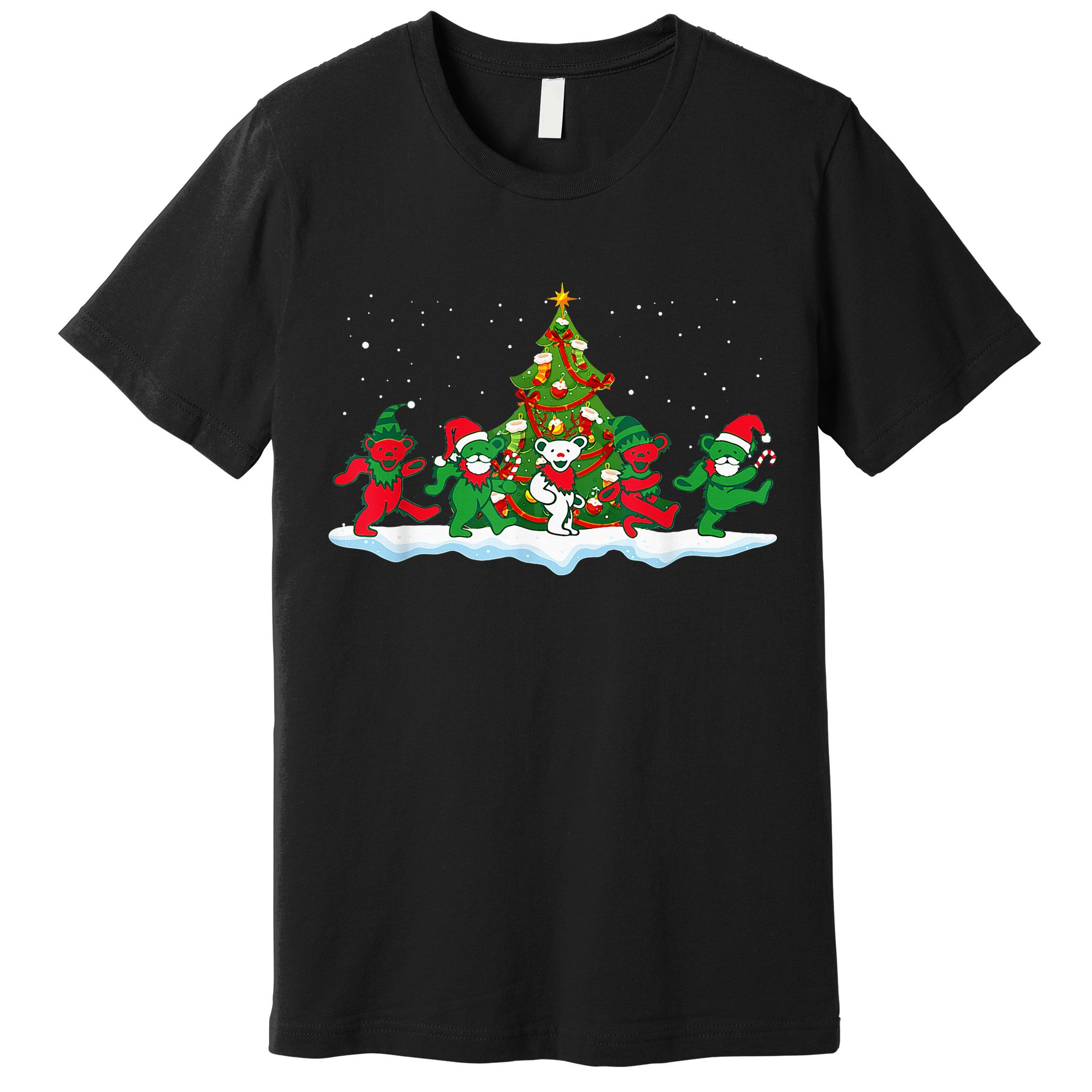 Festive Dancing Bears Holiday Gift Premium T-Shirt