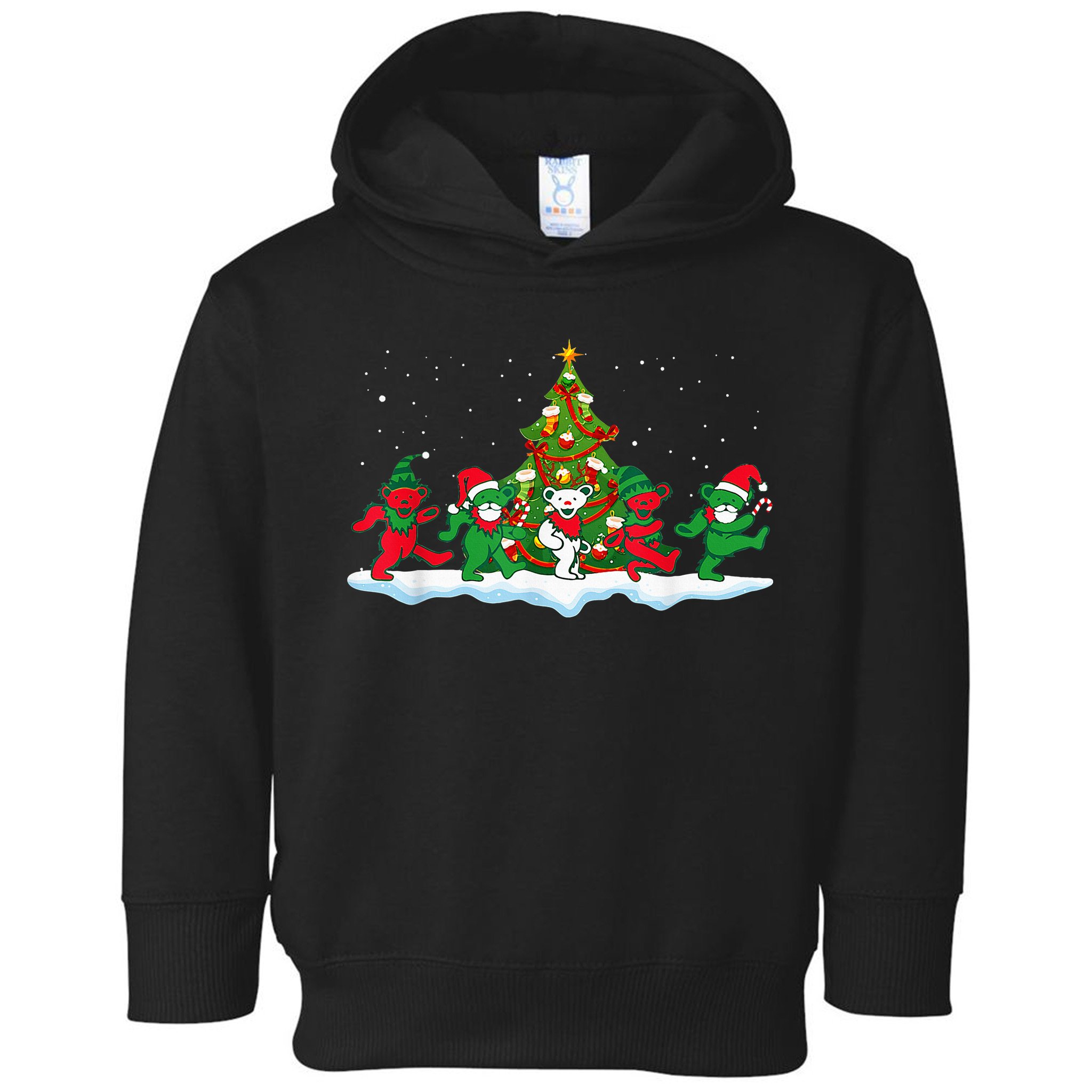 Festive Dancing Bears Holiday Gift Toddler Hoodie
