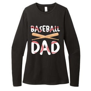 Father's Day Baseball Softball Lover Baseball Dad Cool Gift Womens CVC Long Sleeve Shirt