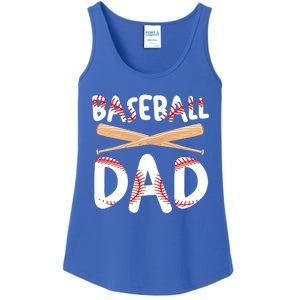 Father's Day Baseball Softball Lover Baseball Dad Cool Gift Ladies Essential Tank