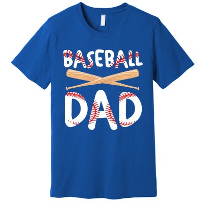 Father's Day Baseball Softball Lover Baseball Dad Cool Gift Premium T-Shirt