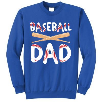 Father's Day Baseball Softball Lover Baseball Dad Cool Gift Tall Sweatshirt