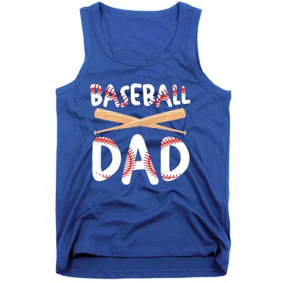 Father's Day Baseball Softball Lover Baseball Dad Cool Gift Tank Top