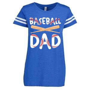 Father's Day Baseball Softball Lover Baseball Dad Cool Gift Enza Ladies Jersey Football T-Shirt