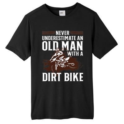 Funny Dirt Bike Art For Dirtbike Lover Grandpa Motorbike Tall Fusion ChromaSoft Performance T-Shirt