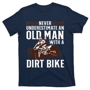 Funny Dirt Bike Art For Dirtbike Lover Grandpa Motorbike T-Shirt