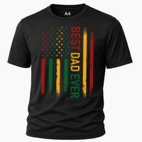 Father's day Best dad ever with US american flag Cooling Performance Crew T-Shirt