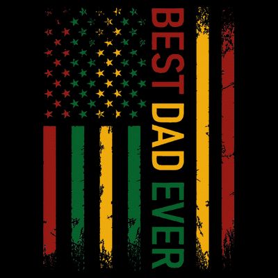 Father's day Best dad ever with US american flag T-Shirt