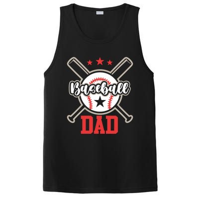 Father's Day Baseball Softball Lover Baseball Dad Meaningful Gift PosiCharge Competitor Tank