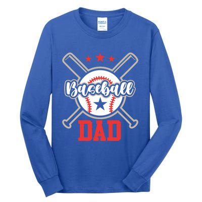 Father's Day Baseball Softball Lover Baseball Dad Meaningful Gift Tall Long Sleeve T-Shirt