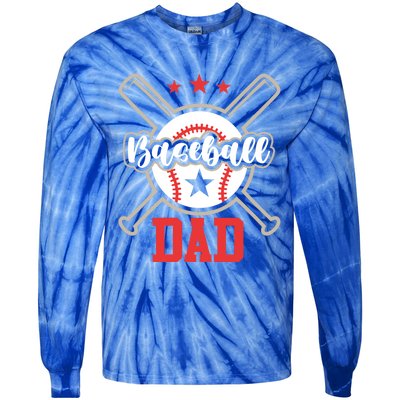 Father's Day Baseball Softball Lover Baseball Dad Meaningful Gift Tie-Dye Long Sleeve Shirt