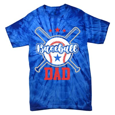 Father's Day Baseball Softball Lover Baseball Dad Meaningful Gift Tie-Dye T-Shirt