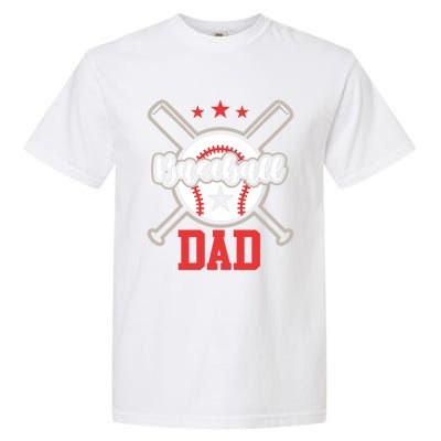 Father's Day Baseball Softball Lover Baseball Dad Meaningful Gift Garment-Dyed Heavyweight T-Shirt