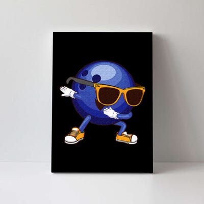 Funny Dabbing Bowling Gift For Bowler Dancer Canvas