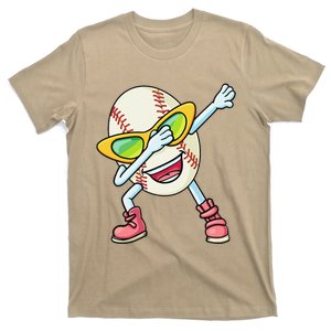 Funny Dabbing Baseball Easter Egg Cartoon Gift T-Shirt