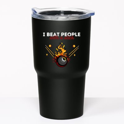 Father's Day Billiards Pool Player I Beat People With A Stick Gift For Dad Tumbler