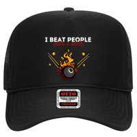 Father's Day Billiards Pool Player I Beat People With A Stick Gift For Dad Hat