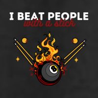 Father's Day Billiards Pool Player I Beat People With A Stick Gift For Dad Microfiber Hand Towel