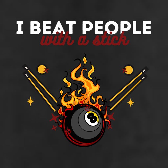 Father's Day Billiards Pool Player I Beat People With A Stick Gift For Dad Microfiber Hand Towel