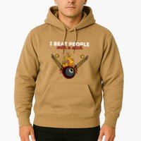 Father's Day Billiards Pool Player I Beat People With A Stick Gift For Dad Hoodie