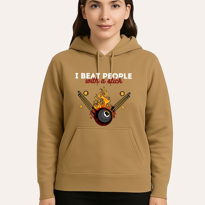 Father's Day Billiards Pool Player I Beat People With A Stick Gift For Dad Hoodie