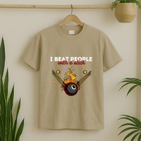 Father's Day Billiards Pool Player I Beat People With A Stick Gift For Dad T-Shirt