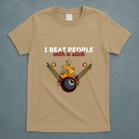 Father's Day Billiards Pool Player I Beat People With A Stick Gift For Dad T-Shirt