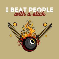 Father's Day Billiards Pool Player I Beat People With A Stick Gift For Dad Magnet