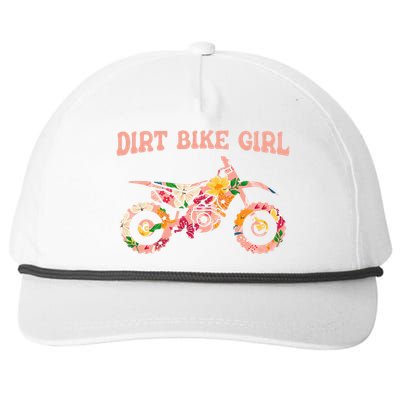 Funny Dirt Bike Motocross Dirt Biking Dirt Bike Girl Snapback Five-Panel Rope Hat