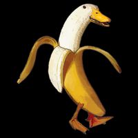 Funny Duck Banana Farm Animal Lover Backpack