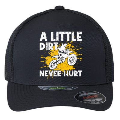 Funny Dirt Bike Design For Motocross Riding Flexfit Unipanel Trucker Cap