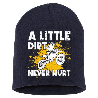 Funny Dirt Bike Design For Motocross Riding Short Acrylic Beanie