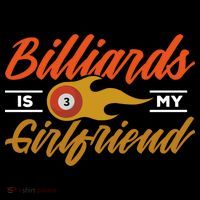 Father's Day Billiards Is My Girlfriend Pool Player Gift For Dad Performance Shirt